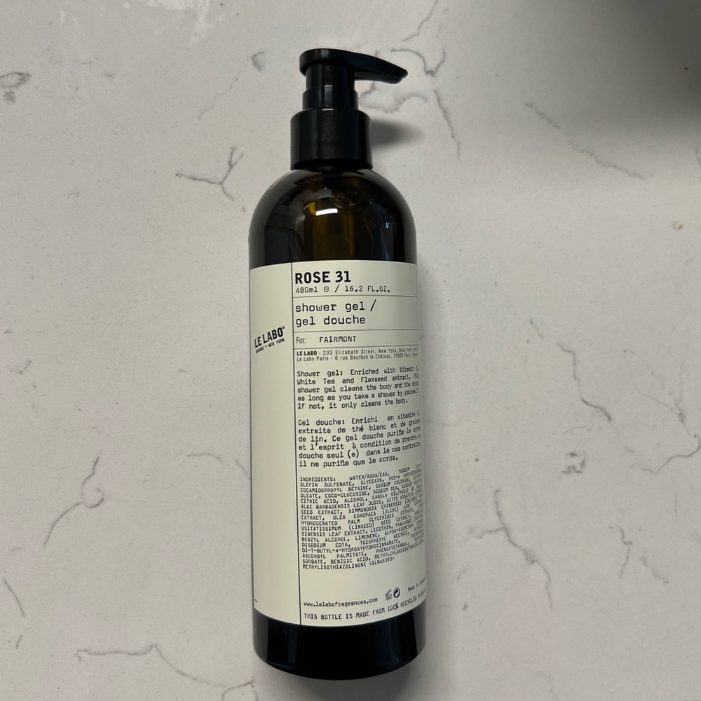 Le Labo rare jumbo size Rose 31 shower gel